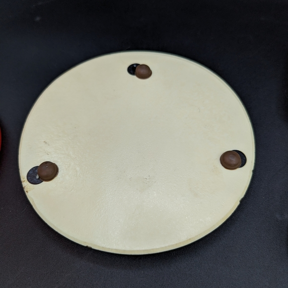 Vintage Spoon Rest  and Trivet Lucite Dried Flowers Baskets Boho Decor - Picture 6 of 8